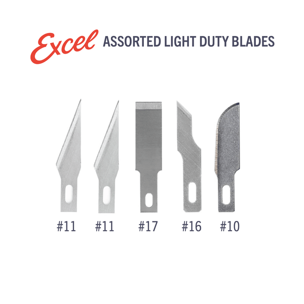 Excel Blades Basic Craft Knife Set, K1 and K2 & Assorted Blades (19062) product view 2