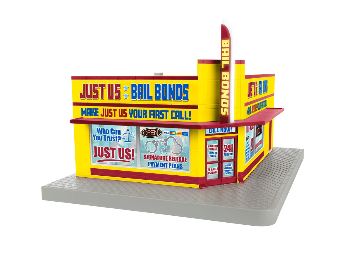 Lionel 2229170 Bail Bonds Building O Gauge front view