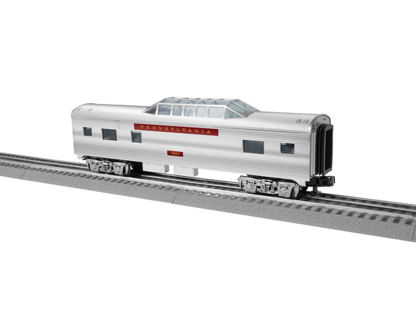 Lionel 2427820 Pennsylvania Railroad vista dome passenger coach 7820, side view