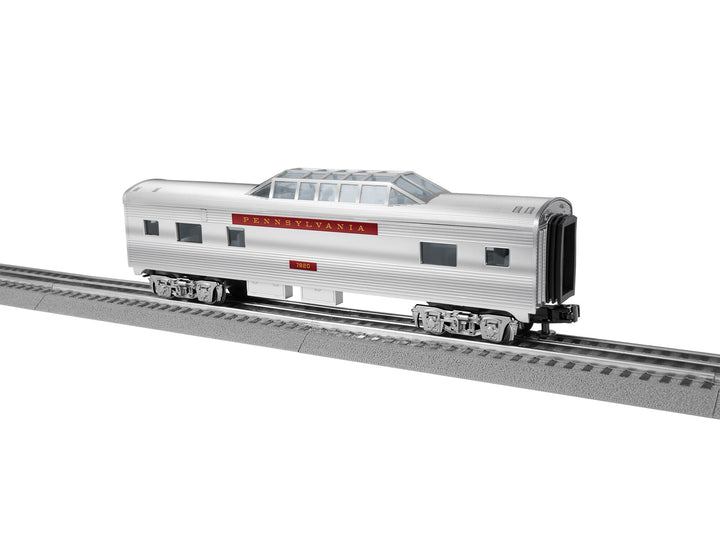 Lionel 2427820 Pennsylvania Railroad vista dome passenger coach 7820, side view