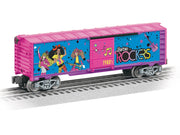 Lionel 2528460 Barbie 1980s boxcar, Barbie and the Rockers side