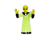 Lionel 2530010 Area 51 figures, included yellow-green alien with raised hands