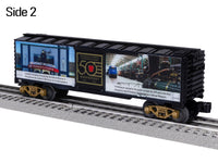 Lionel 2538040 Railroad Museum of Pennsylvania 50th anniversary boxcar, side two three-quarter view