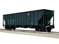Lionel 2542255 Chicago and North Western four-bay hopper three-pack B, included car CNW 135725