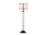 Lionel 6-82013 Plug-Expand-Play double floodlight tower illuminated front view.