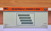 Lionel HO Scale Fastrack 9" Straight Track (Pack of 4) - 8758409– product image 1