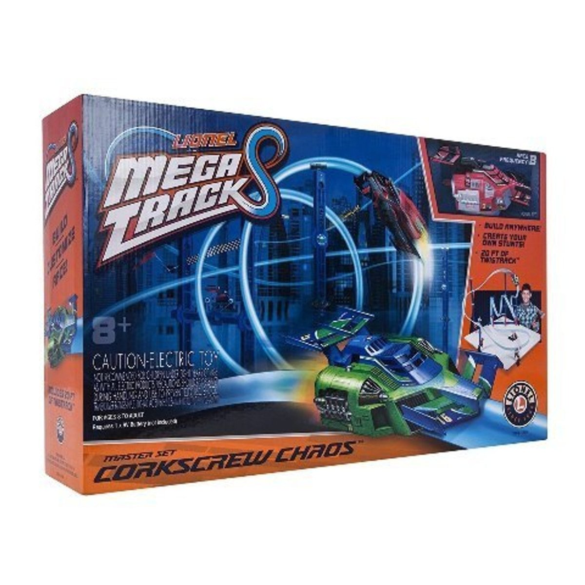 Lionel Mega Tracks Corkscrew Chaos Red Car Starter Set - 720004 — exact product reference