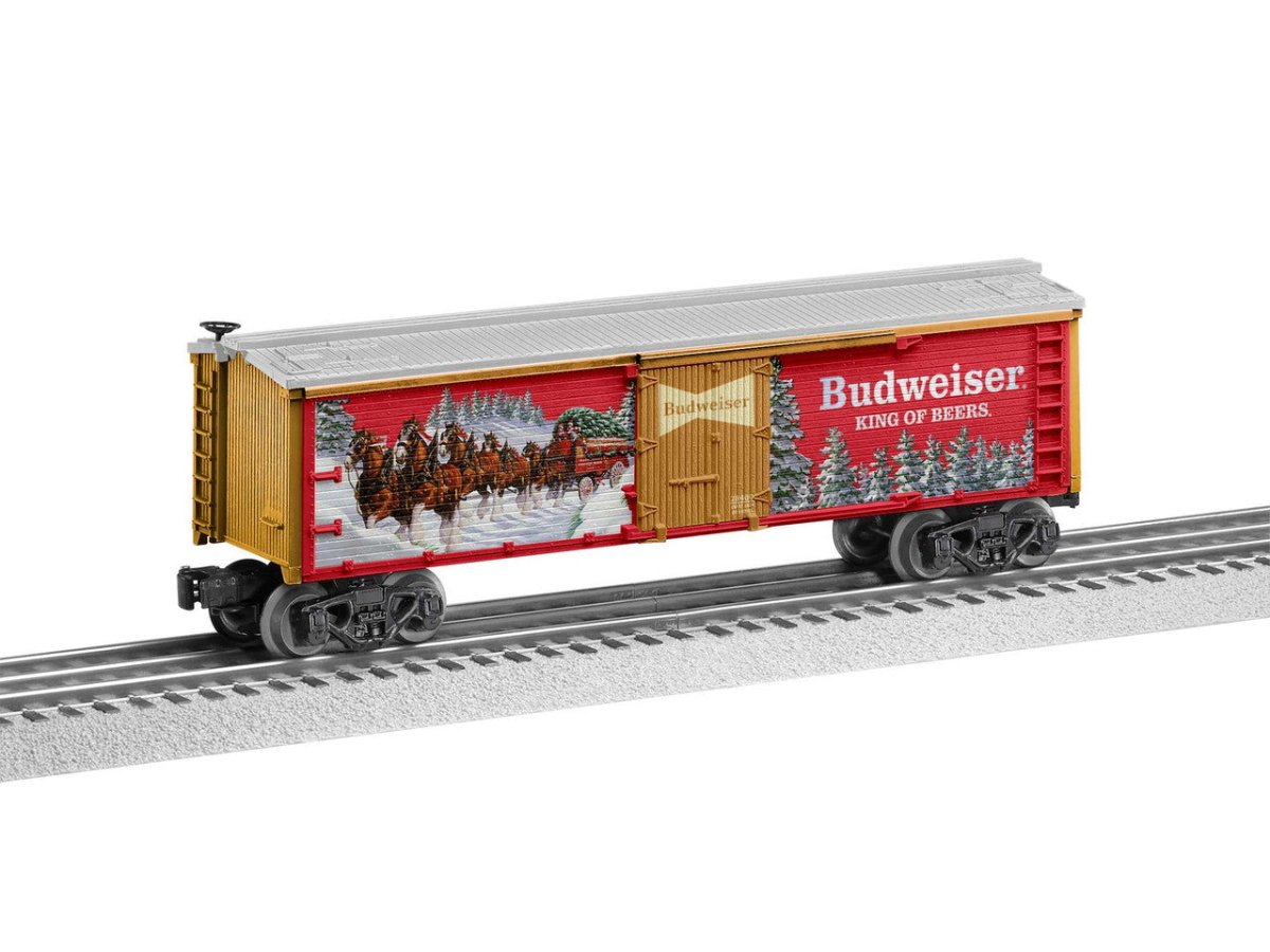 Lionel O Scale Anheuser-Busch Clydesdale Holiday Reefer - 2428400– product image