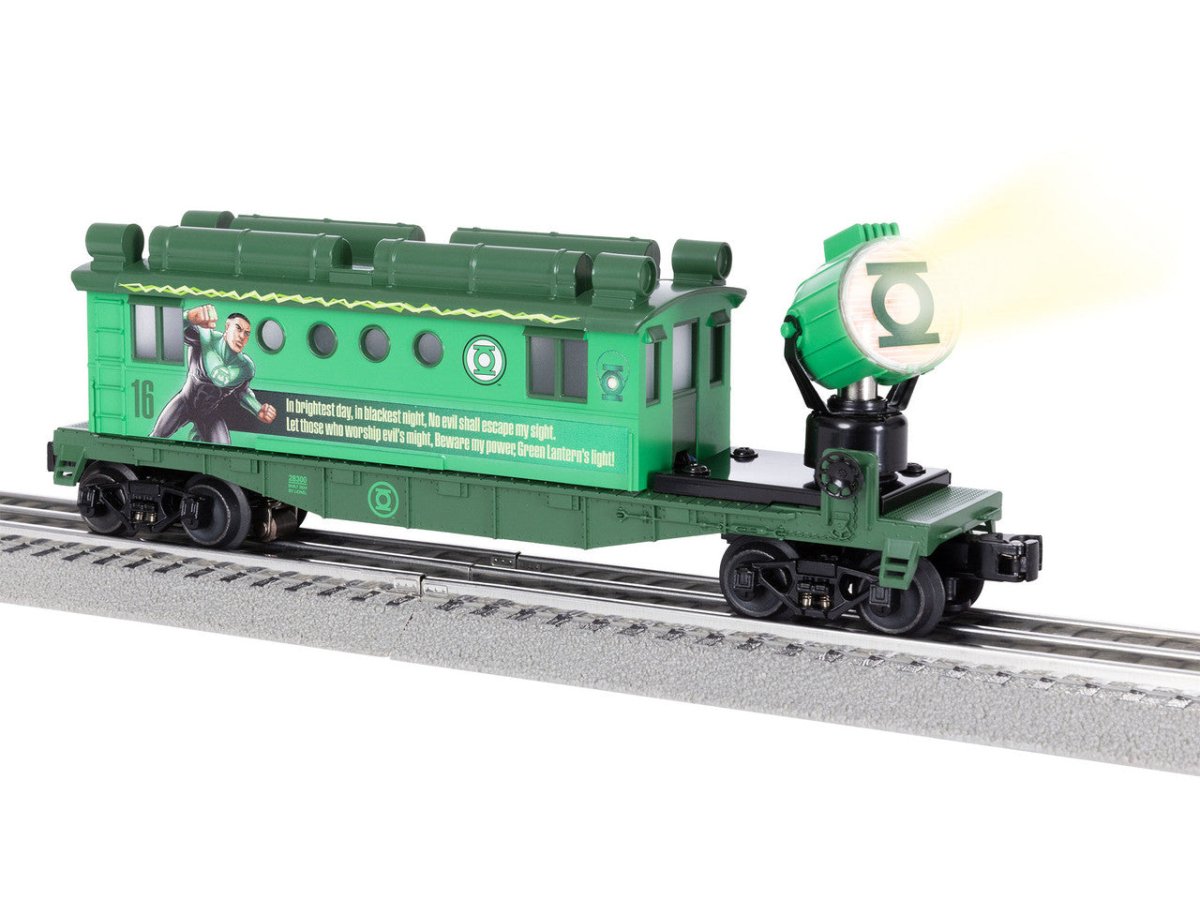 Lionel O Scale Green Lantern Power Ring Searchlight Caboose - 2428300– product image