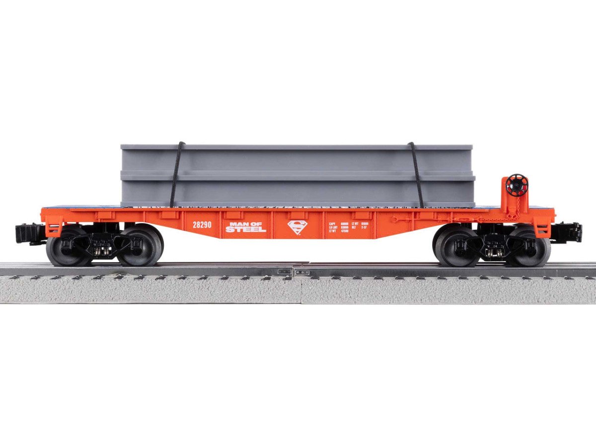Lionel O Scale Superman Steel I-Beam Flatcar - 2428290– product image