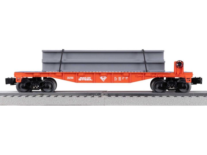 Lionel O Scale Superman Steel I-Beam Flatcar - 2428290