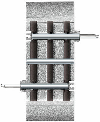 Lionel O Gauge FasTrack 1-3/8-Inch Straight Track – 12073