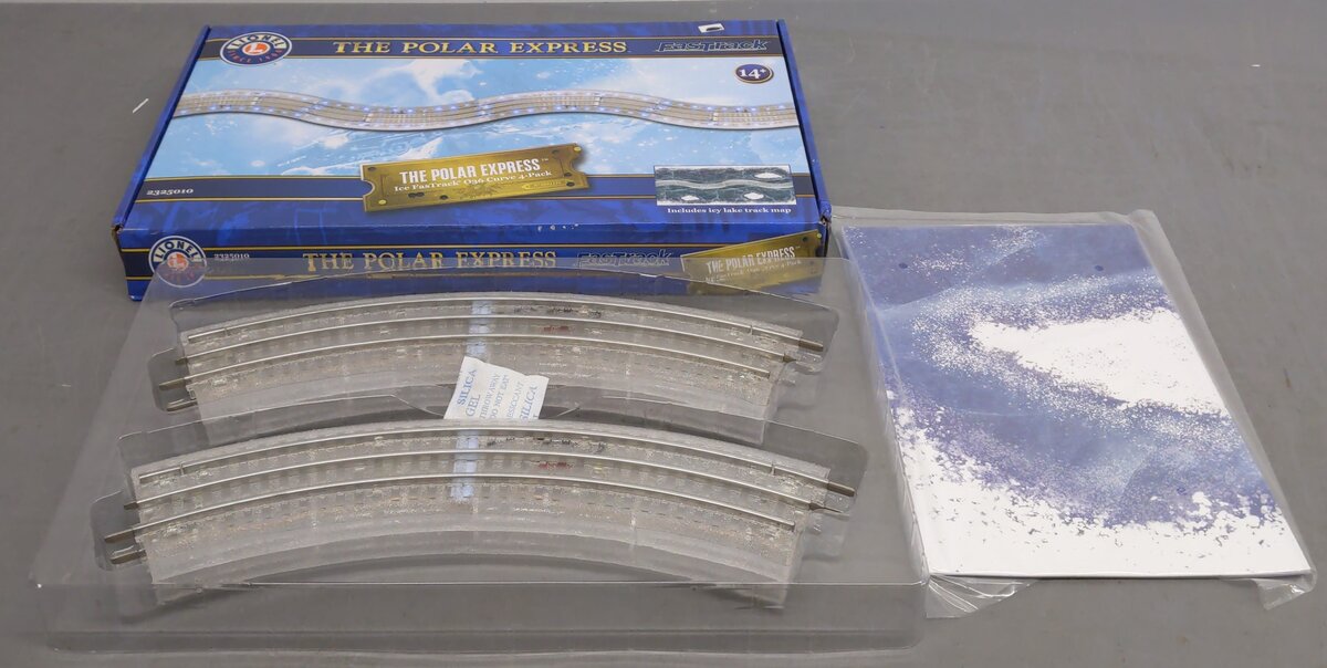 Lionel O Gauge O36 Curved FasTrack – ICE Polar – 4 Pack – 2325010– product image