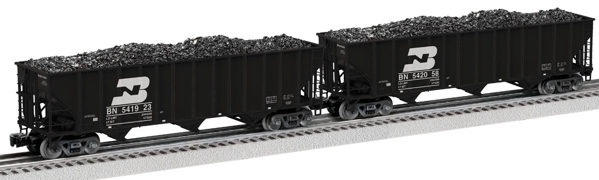 Lionel O Gauge Burlington Northern 100-Ton Hopper 2-Pack C – 2326079– product image