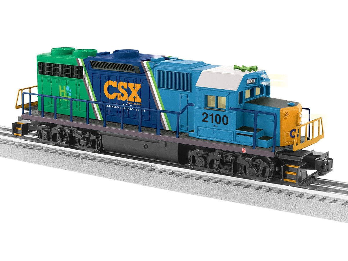 Lionel 2534010 CSX LionChief Plus 2.0 GP38 #2100 – O Gauge– product image