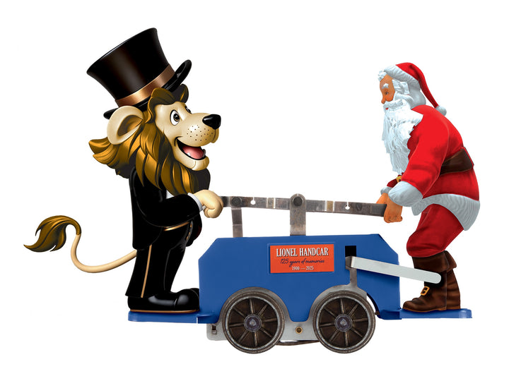 Lionel 2535010 Lenny/Santa Handcar – Blue – O Gauge