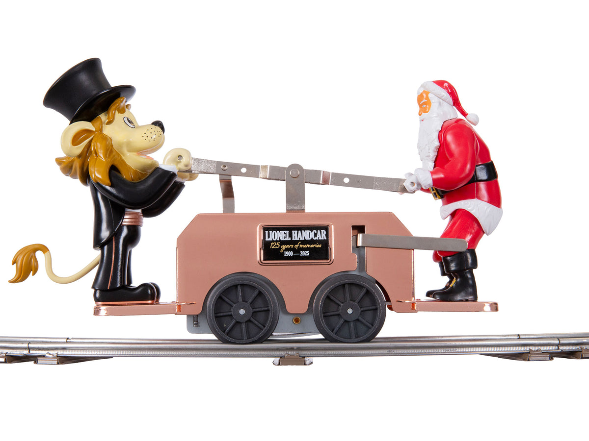 Lionel 2535160 Lenny/Santa Handcar – Bronze – O Gauge– product image