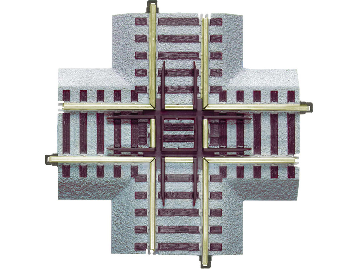 Lionel American Flyer 6-49864 FasTrack 90-degree crossover, S gauge