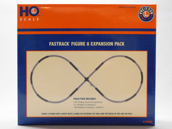 Lionel 8758080 HO FasTrack Figure 8 Expansion Pack