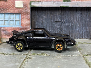 Loose Black Wall Hot Wheels 1988 - Porsche 911 - Black