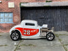 Loose Hot Wheels - 1932 Ford 3 Window - White and Red So-Cal Speed Shop