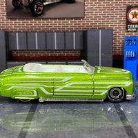Loose Hot Wheels - 1949 Mercury Convertible - Green and White with Flames