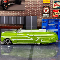 Loose Hot Wheels - 1949 Mercury Convertible - Green and White with Flames