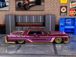 Loose Hot Wheels - 1964 Lincoln Continental - Dark Red and Pink