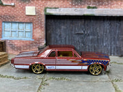 Loose Hot Wheels - 1964 Pontiac GTO - Redish Stars and Stripes