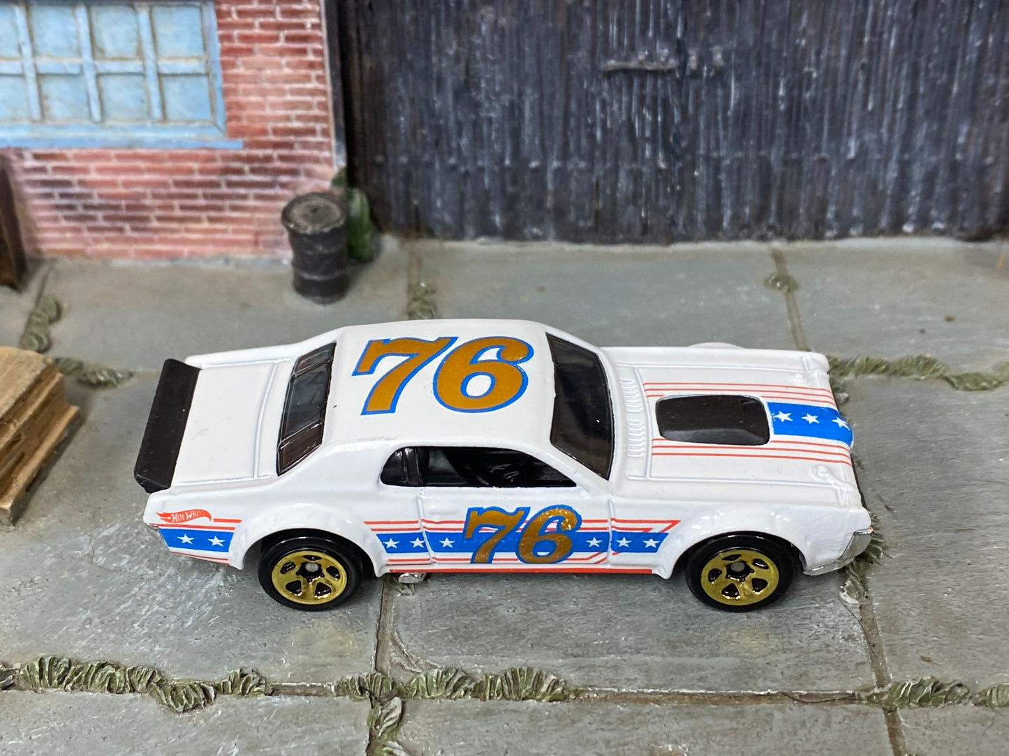 Loose Hot Wheels - 1968 Mercury Cougar - White Stars and Stripes