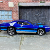 Loose Hot Wheels - 1971 Plymouth GTX - Blue and Black