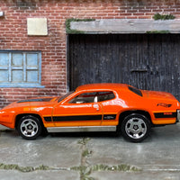Loose Hot Wheels - 1971 Plymouth GTX - Orange and Black