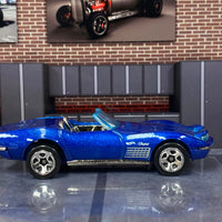 Loose Hot Wheels - 1972 Chevy Corvette Stingray - Blue