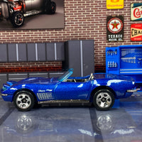 Loose Hot Wheels - 1972 Chevy Corvette Stingray - Blue