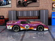 Loose Hot Wheels - 1976 Chevy Corvette Greenwood - Purple, Orange and White 32