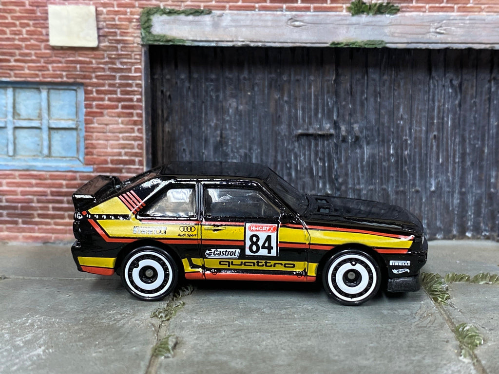 Loose Hot Wheels - 1984 Audi Sport Quattro - Black #84 Race Livery