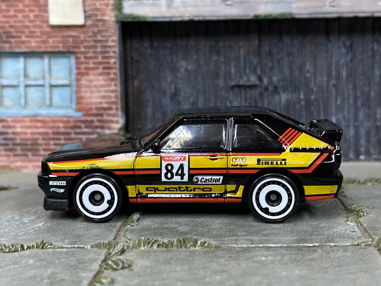 Loose Hot Wheels - 1984 Audi Sport Quattro - Black #84 Race Livery