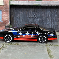 Loose Hot Wheels - 1984 Pontiac Firebird - Black Stars and Stripes