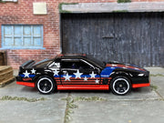 Loose Hot Wheels - 1984 Pontiac Firebird - Black Stars and Stripes
