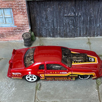 Loose Hot Wheels - 1986 Ford T-Bird Pro Stock Drag Car - Dark Red