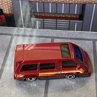 Loose Hot Wheels - 1986 Toyota Van - Dark Red