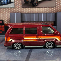 Loose Hot Wheels - 1986 Toyota Van - Dark Red