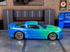 Loose Hot Wheels - 2007 Ford Mustang - FALKE TIRES Blue and Green