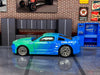 Loose Hot Wheels - 2007 Ford Mustang - FALKE TIRES Blue and Green