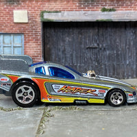 Loose Hot Wheels - 2010 Ford Mustang Funny Car Dragster - Silver