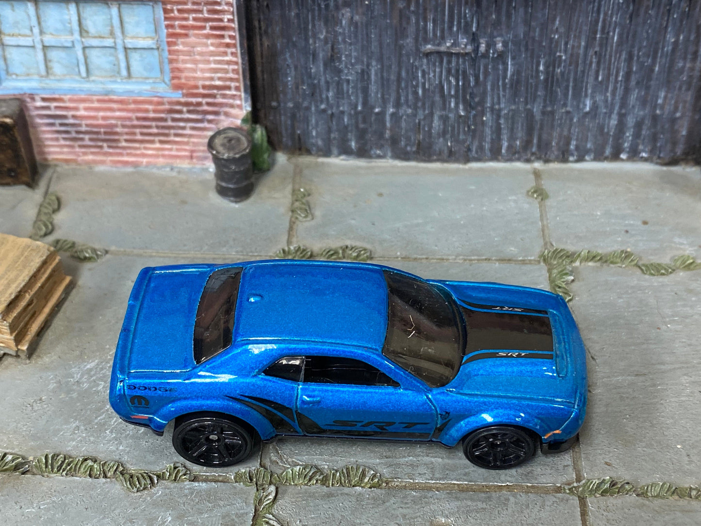 Loose Hot Wheels - 2018 Dodge Challenger SRT Demon - Blue and Black SRT Livery
