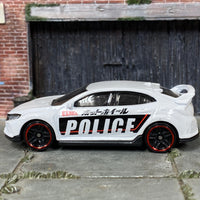 Loose Hot Wheels - 2018 Honda Civic Type R - White Police Livery