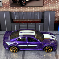 Loose Hot Wheels - 2020 Dodge Charger Hellcat - Purple and White