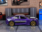 Loose Hot Wheels - 2020 Dodge Charger Hellcat - Purple and White