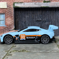 Loose Hot Wheels - Aston Martin Vantage GTE - GULF Blue and Orange